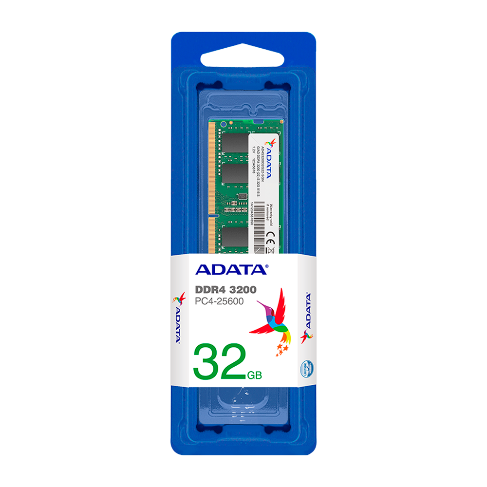 Memoria Ram 32gb 3200 Mhz Adata Para portátil Color Verde