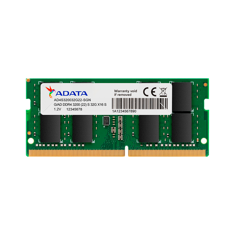 Memoria Ram 32gb 3200 Mhz Adata Para portátil Color Verde
