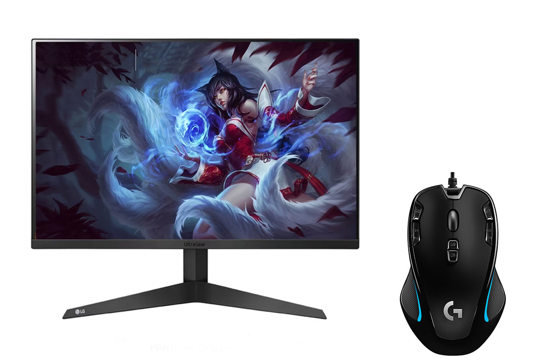 Monitor LG Gamer Ultragear Fhd 24 165 Hz 24gq50f-b + Mouse