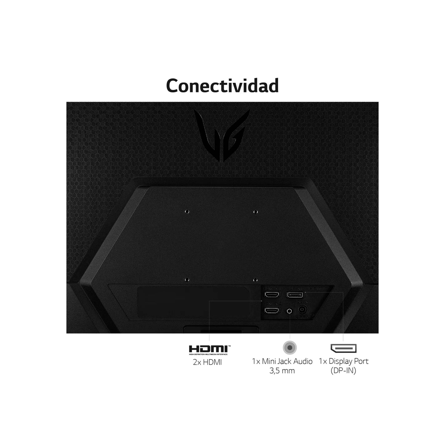 Monitor LG Gamer Ultragear Fhd 24 165 Hz 24gq50f-b + Mouse