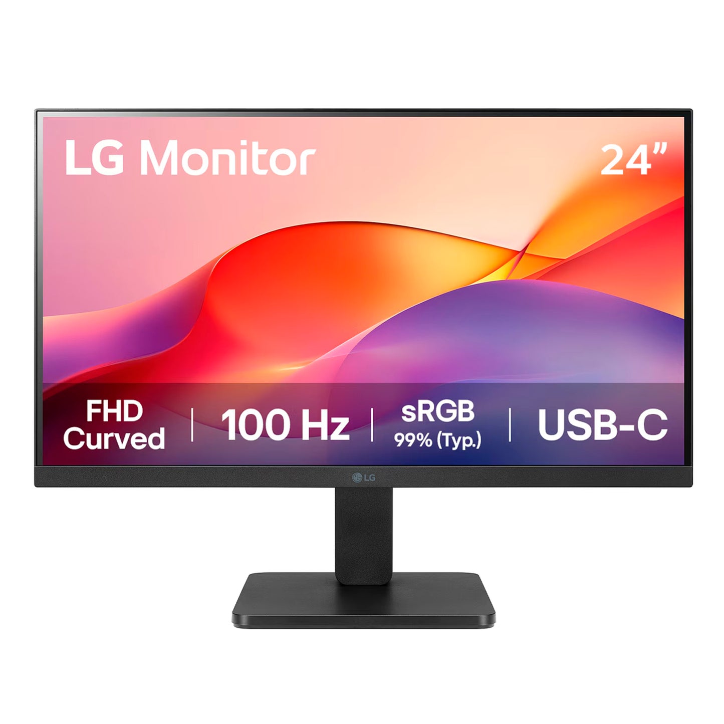 Monitor Curvo LG 24 24U421A-B FHD HDMI USB-C 100Hz