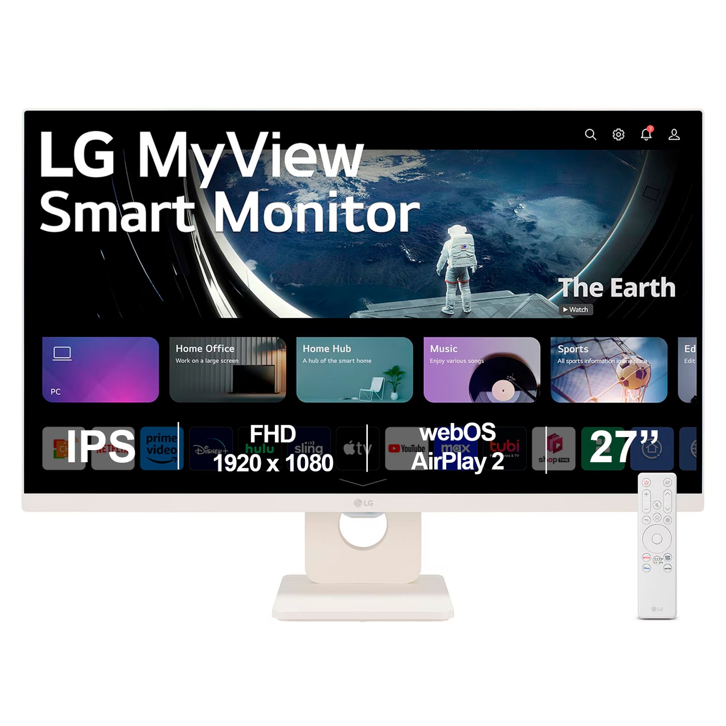 Monitor Smart LG 27sr50f Ips Full Hd De 27 Con Webos