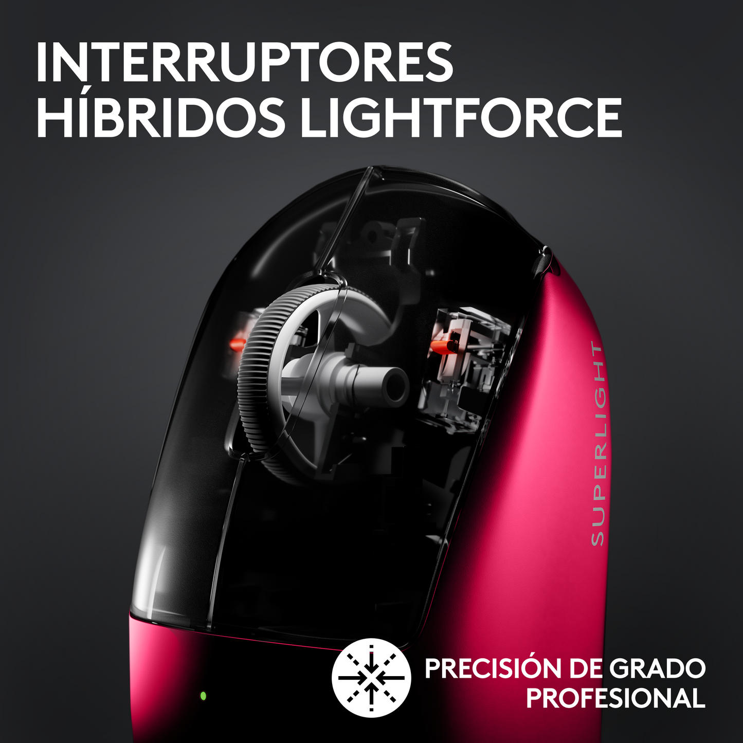 Mouse Logitech Gamer Inalámbrico Pro X SUPERLIGHT 2 Magenta