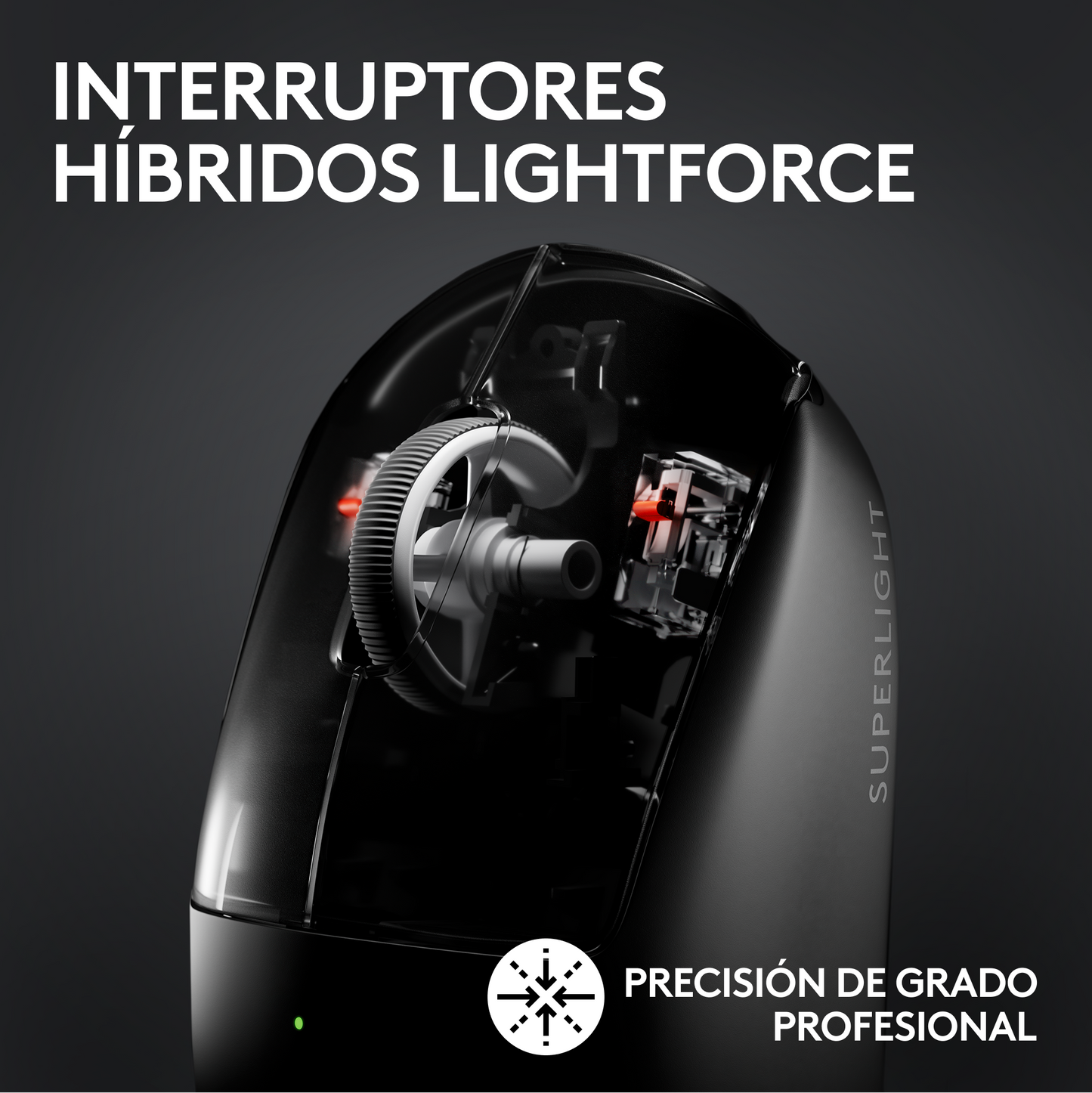 Mouse Logitech Gamer Inalámbrico Pro X SUPERLIGHT 2 Blanco