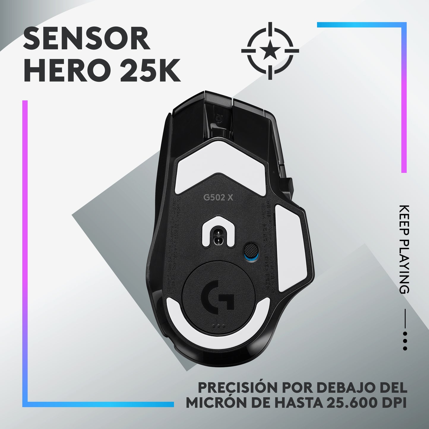 Mouse Gaming Inalámbrico Logitech G502 X Plus LIGHTFORCE