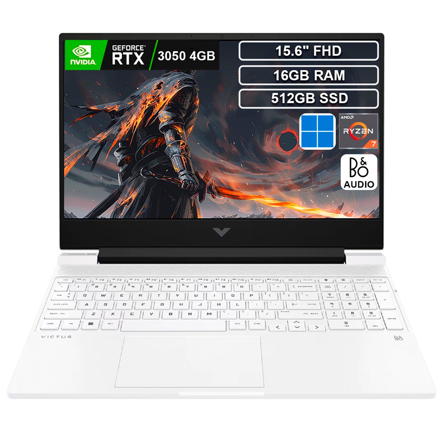 Portátil Gamer HP Victus Ryzen 7 5800H 16GB 512GB RTX3050