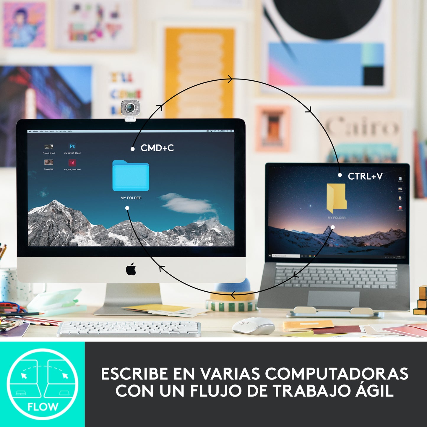 Teclado Logitech mx keys mini Bluetooth Win y Mac - grafito
