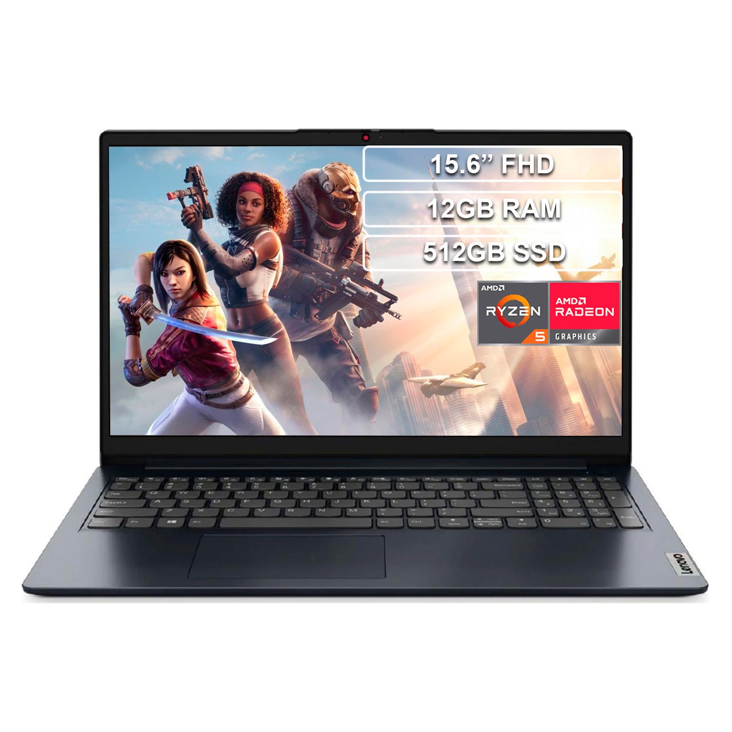 Portátil Lenovo 15ALC7 Ryzen 5 5500U 12GB 512GB FHD 15.6