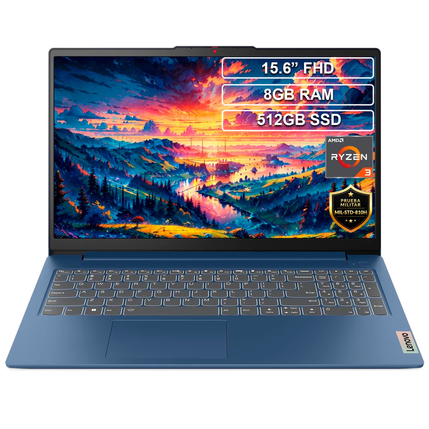 Portátil Lenovo 15AMN8 Ryzen 3 7320U 8GB 512GB IdeaPad Slim
