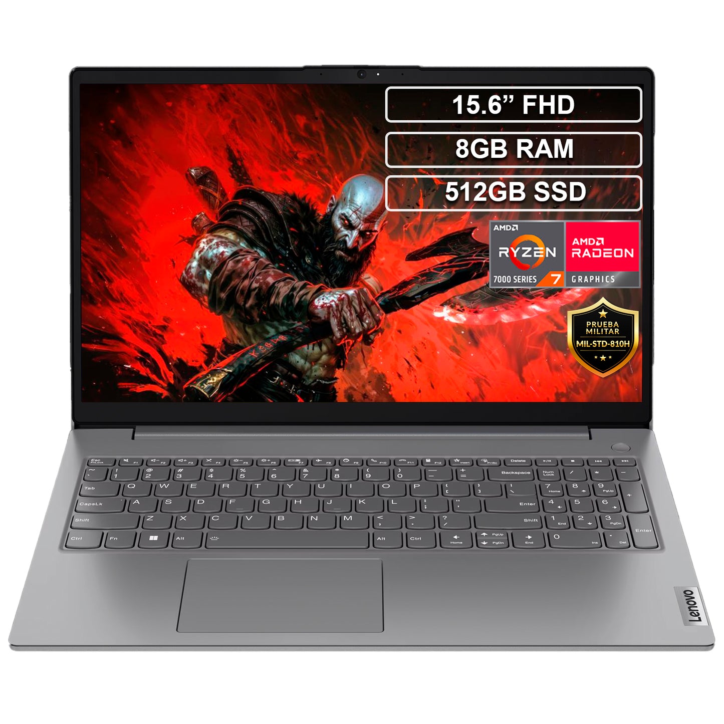 Portátil Lenovo V15 G4 Ryzen 7 7730U 8GB 512GB FHD 15.6