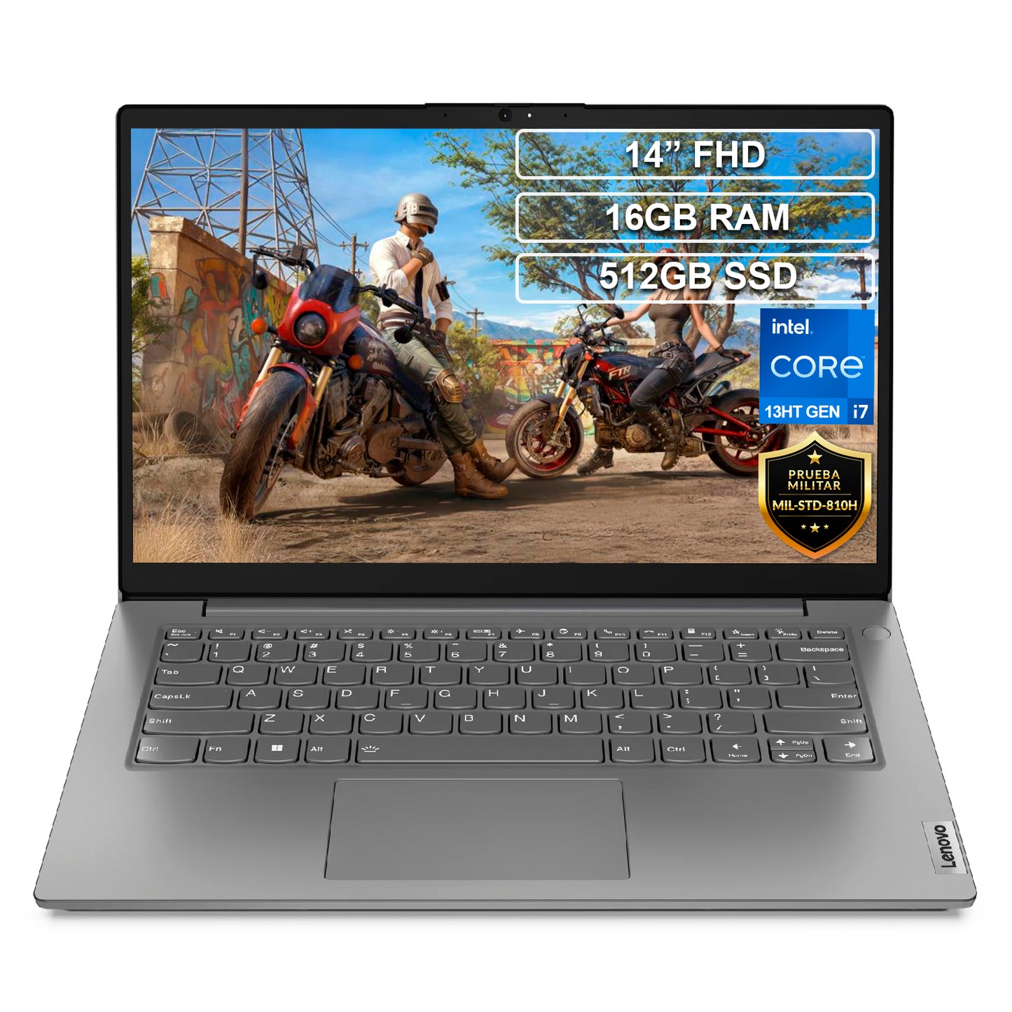 Portátil Lenovo V14 G4 Core i7 1355U 16GB 512GB FHD 14”