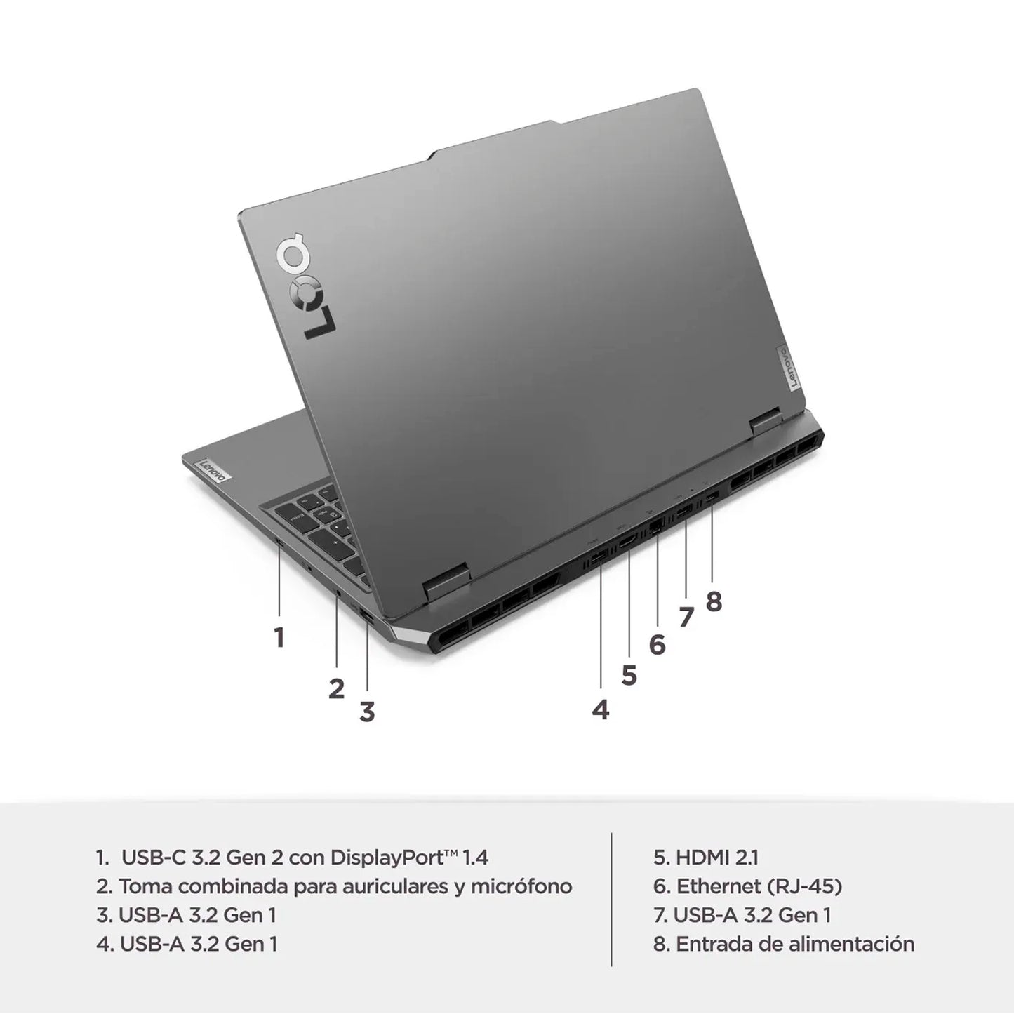 Portátil Gamer Lenovo LOQ Core i5 12450HX 24GB 512GB RTX3050