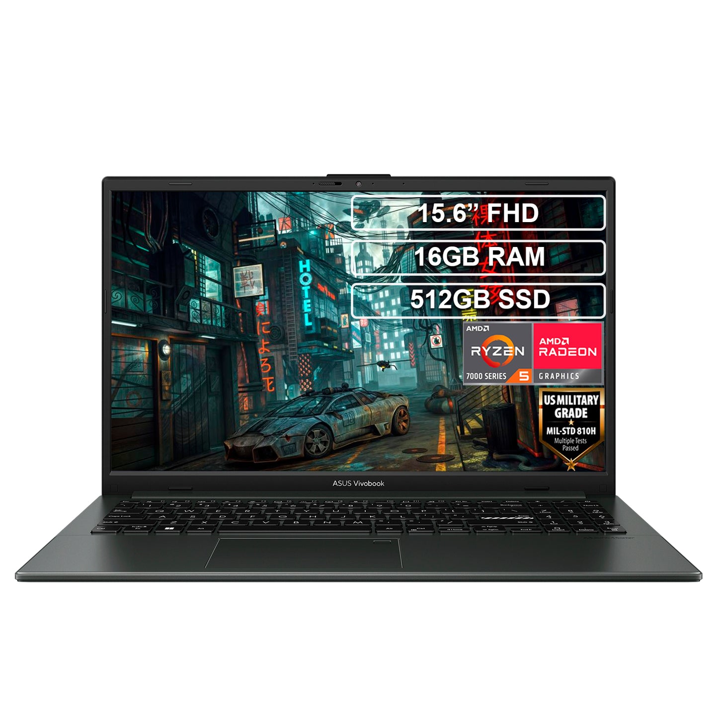 Portátil Asus E1504FA Ryzen 5 7520U 16GB 512GB FHD Vivobook