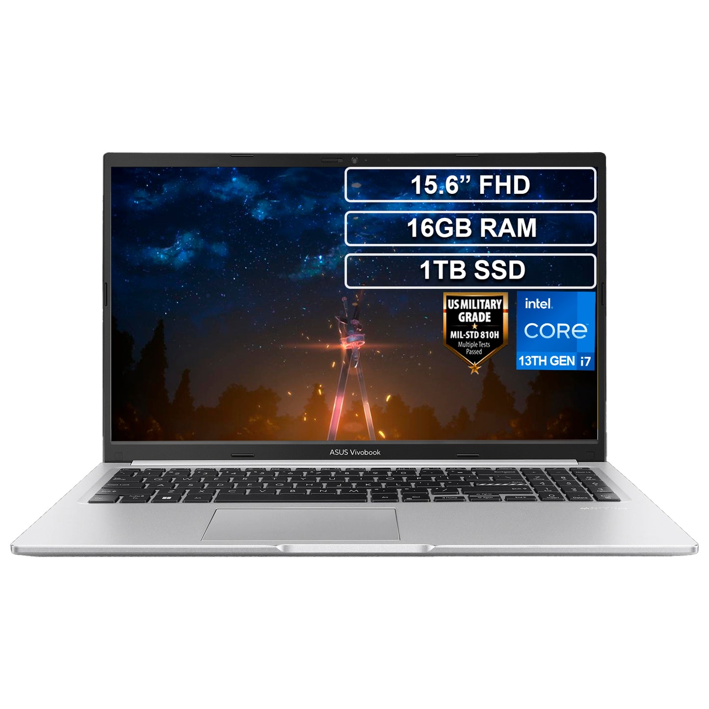 Portátil Asus X1502VA Core i7 13620H 16GB 1TB FHD Vivobook