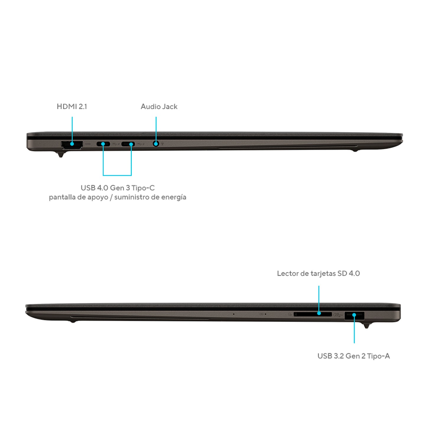 Portátil Asus UM5606WA Ryzen AI 9 HX 370 32GB 1TB Zenbook