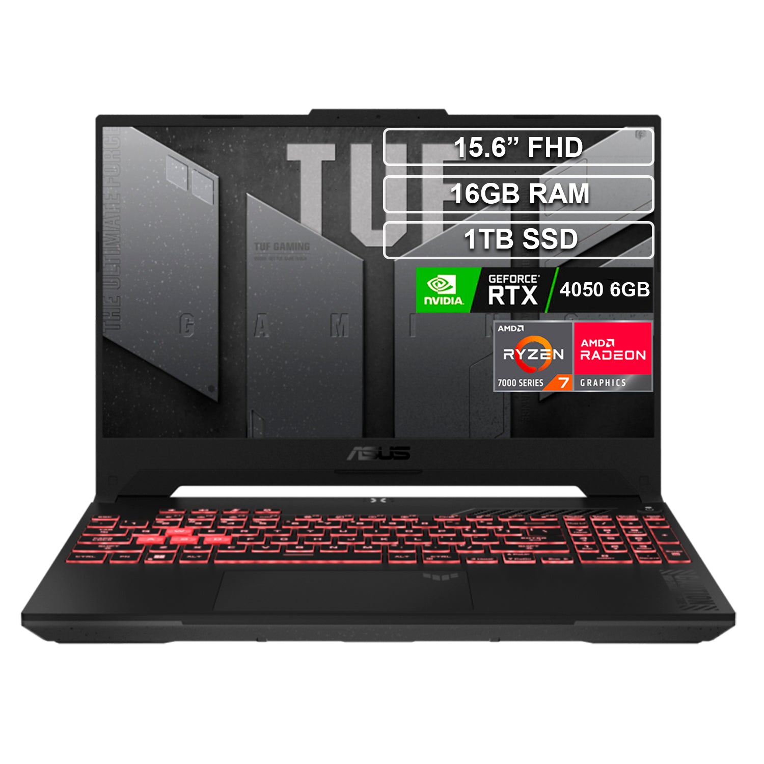 Portátil ASUS TUF GAMING A15 Ryzen 7435HS 16GB 1TB RTX4050