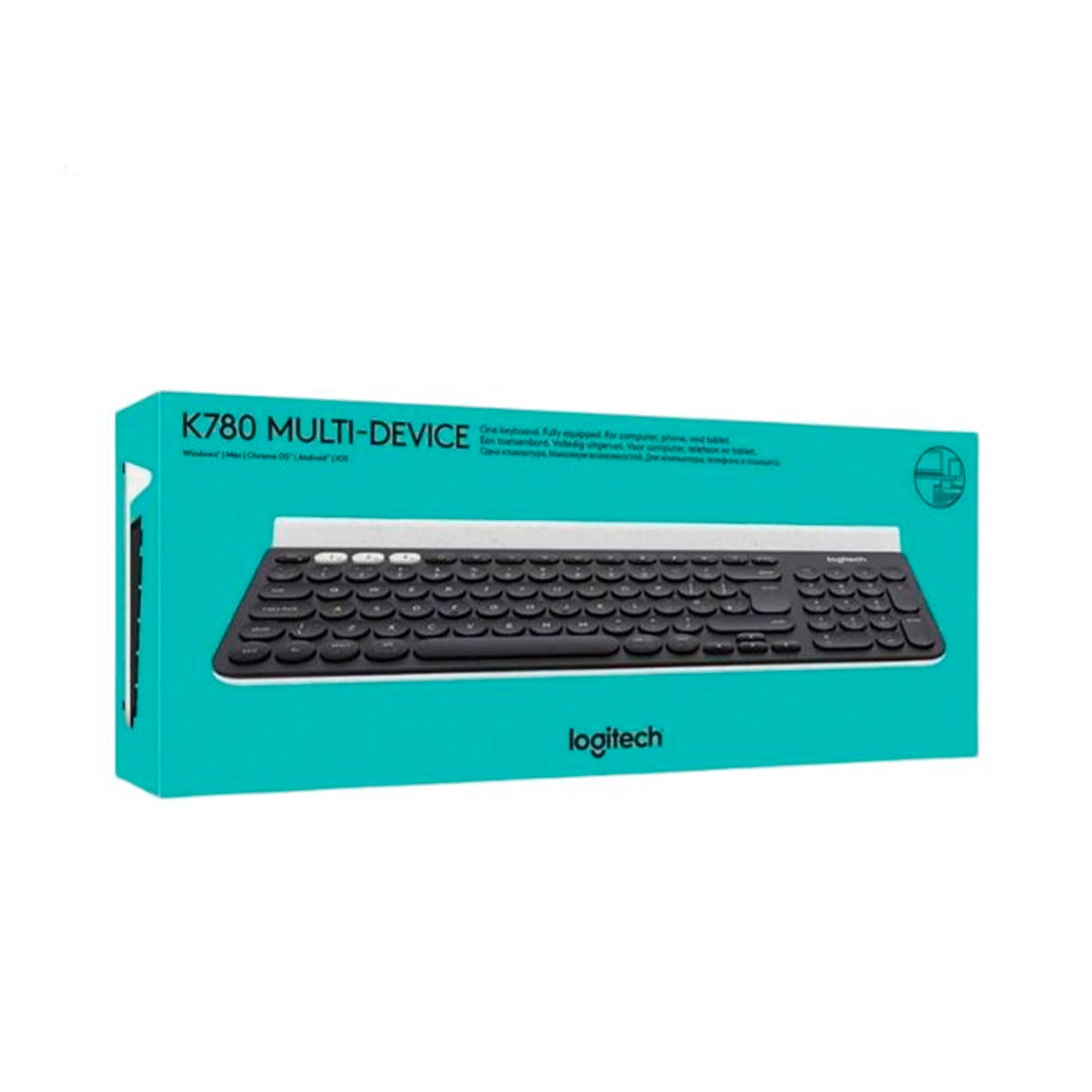 Teclado Logitech K780 Inalámbrico Multidispositivo Negro