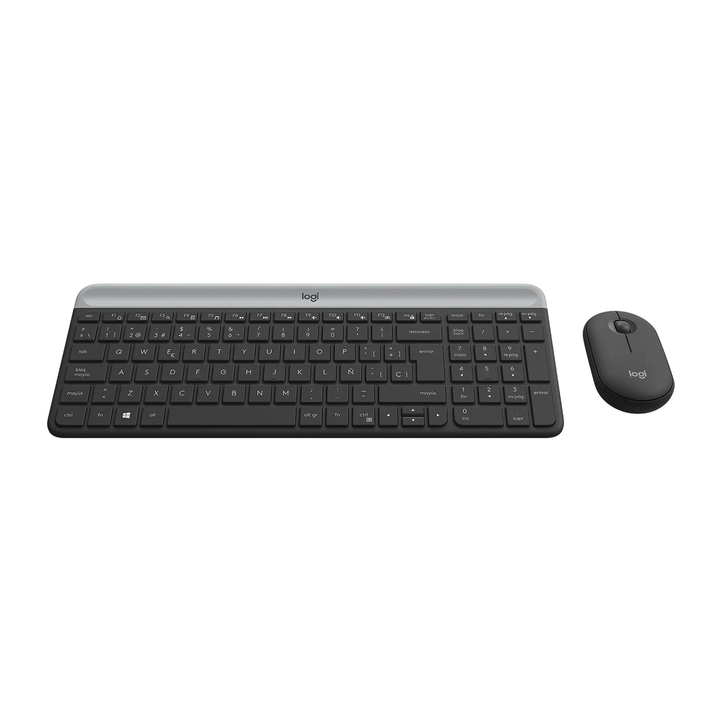 Combo Teclado y Mouse Logitech MK470 Slim inalámbricos Negro