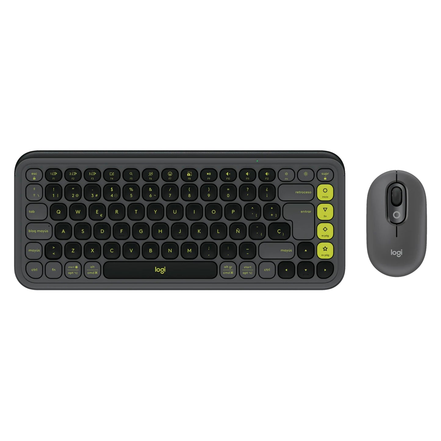 Combo Teclado y Mouse Logitech Pop Icon Grafito