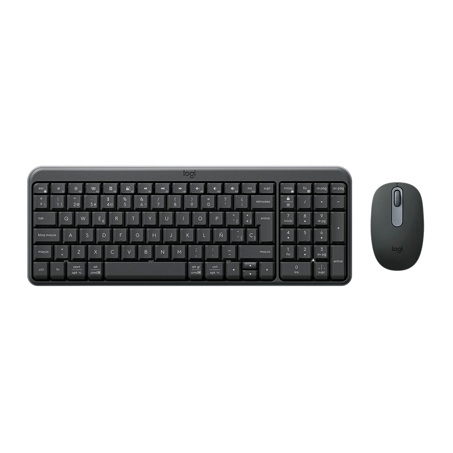 Combo Teclado y Mouse Bluetooth logitech MK250 - Grafito