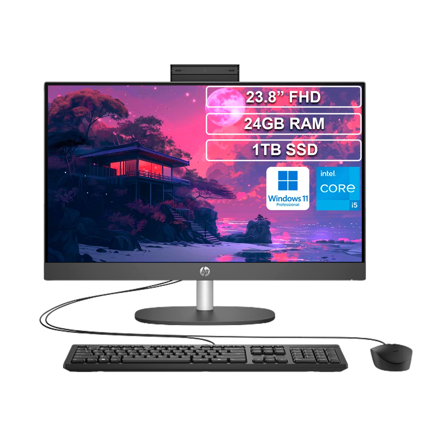 Todo en uno AIO HP 240 G10 Core i5 1335U 24GB 1TB Win 11 Pro