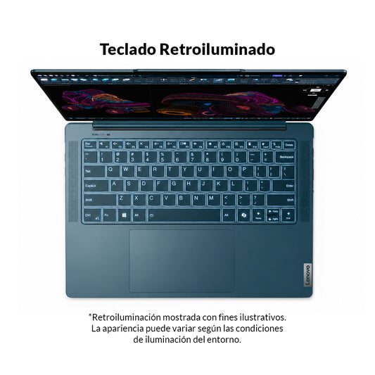 Portátil Lenovo Yoga Pro 7 14AHP9 Ryzen 7 AI 8845HS 16GB 1TB RTX 3050
