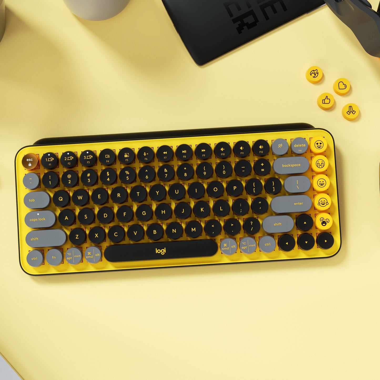 Logitech Teclado Inalámbrico Pop Keys Emoji Color Blast
