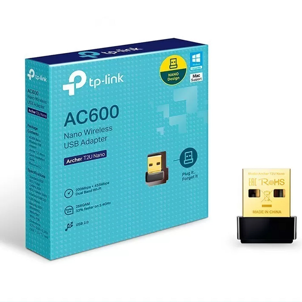 Tp-link Archer T2u Nano Adaptador De Red Wifi Usb Banda Dual