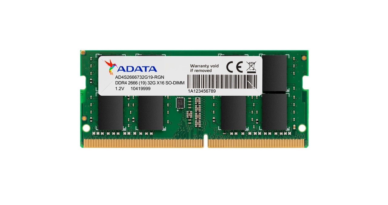 Memoria Ram 32gb 3200 Mhz Adata Para portátil Color Verde