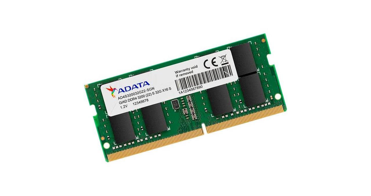 Memoria Ram 32gb 3200 Mhz Adata Para portátil Color Verde