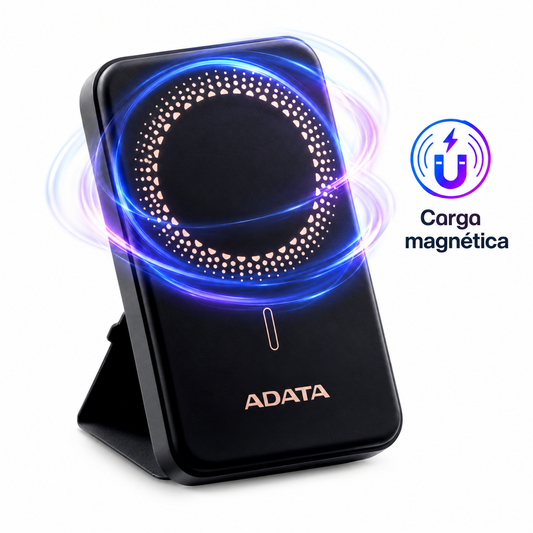Power Bank Adata 5000 Mah PR050-11BK Multi Carga Inalámbrica - Negro