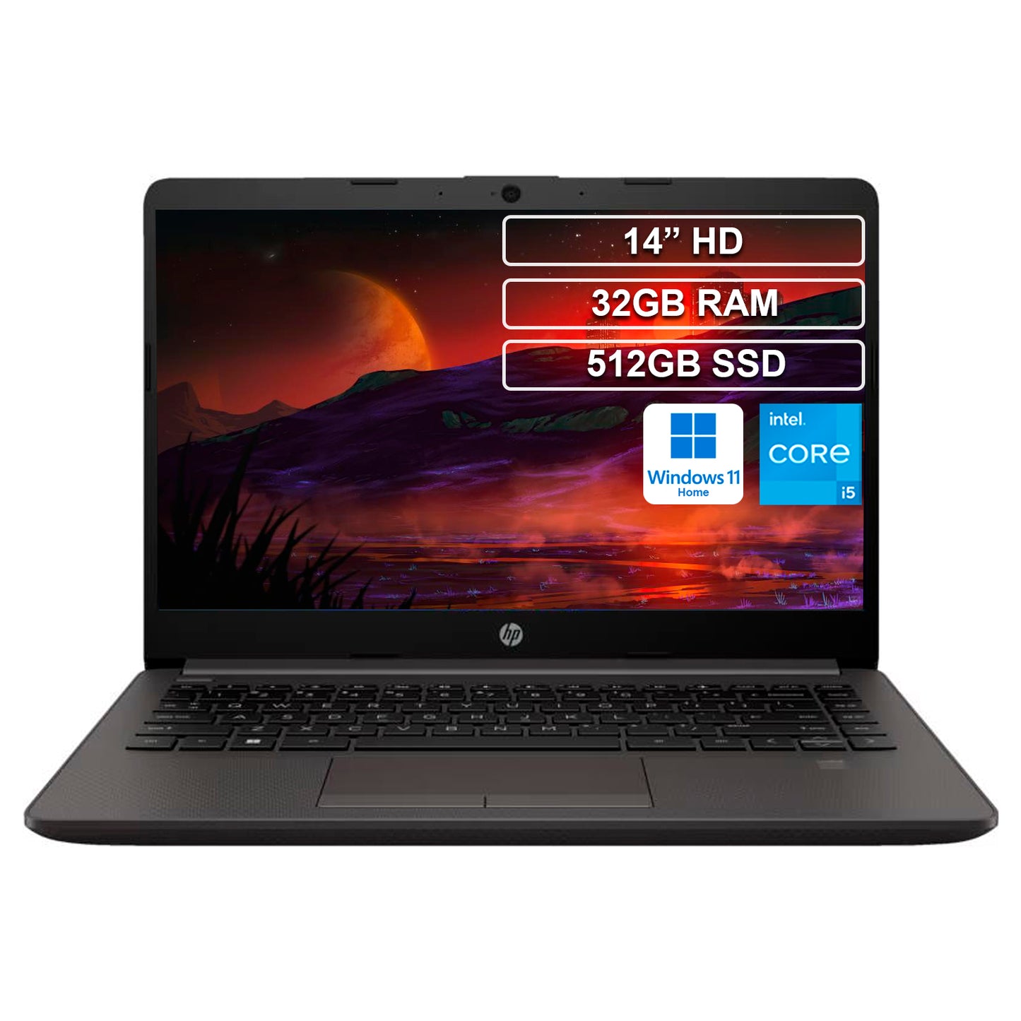 Portátil HP 240R G9 Core i5 1335U 32GB 512GB HD Win 11 Home