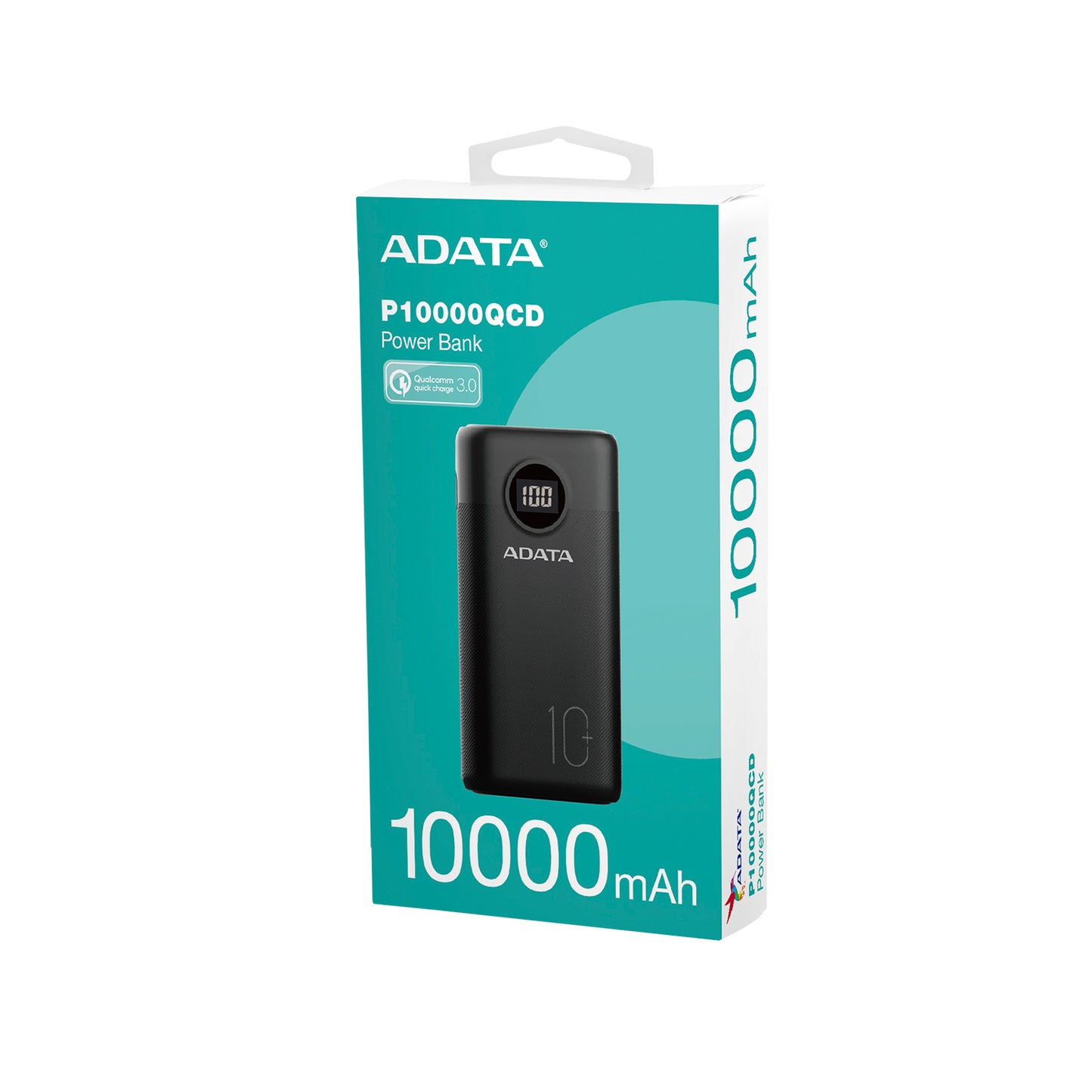 Power Bank Adata 10000 Mah AP10000QCD Multi Carga - Negro