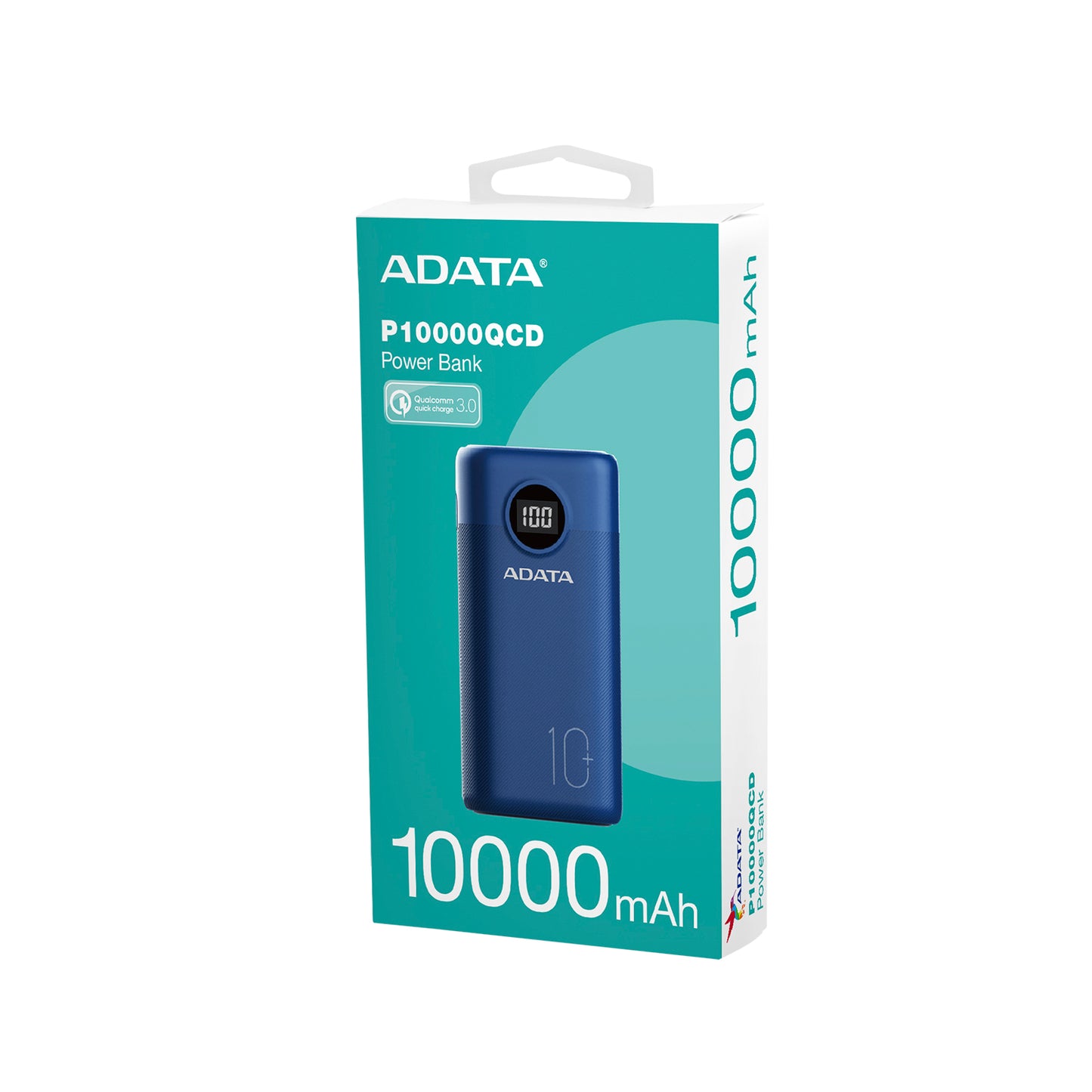 Power Bank Adata 10000 Mah AP10000QCD Multi Carga - Azul