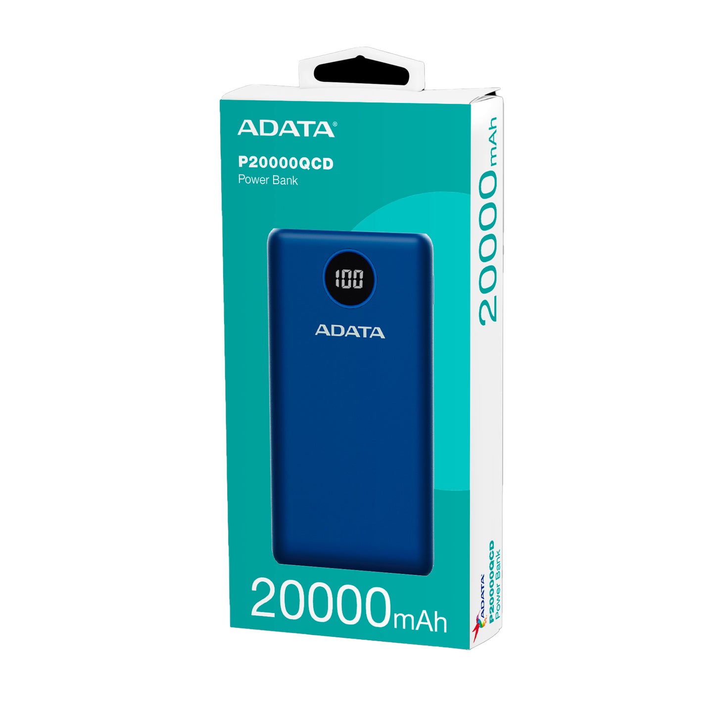 Power Bank Adata 20000 Mah AP20000QCD Multi Carga - Azul