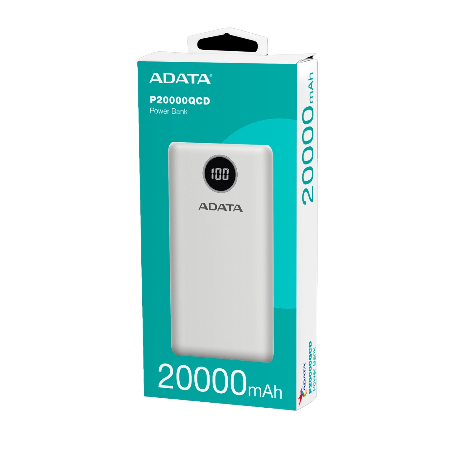 Power Bank Adata 20000 Mah AP20000QCD Multi Carga - Blanco