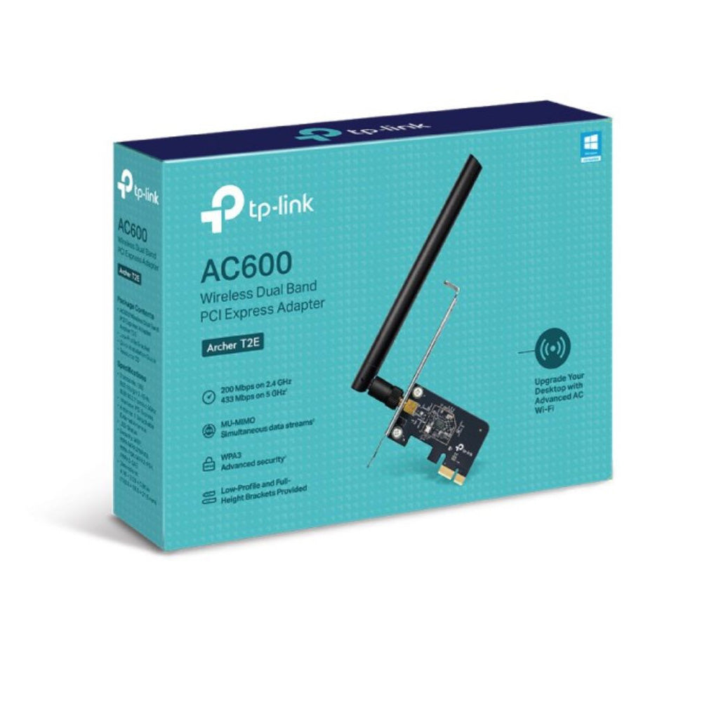 Adaptador Wifi Tp-link Pci Express Dualband Ac600 Archer T2e