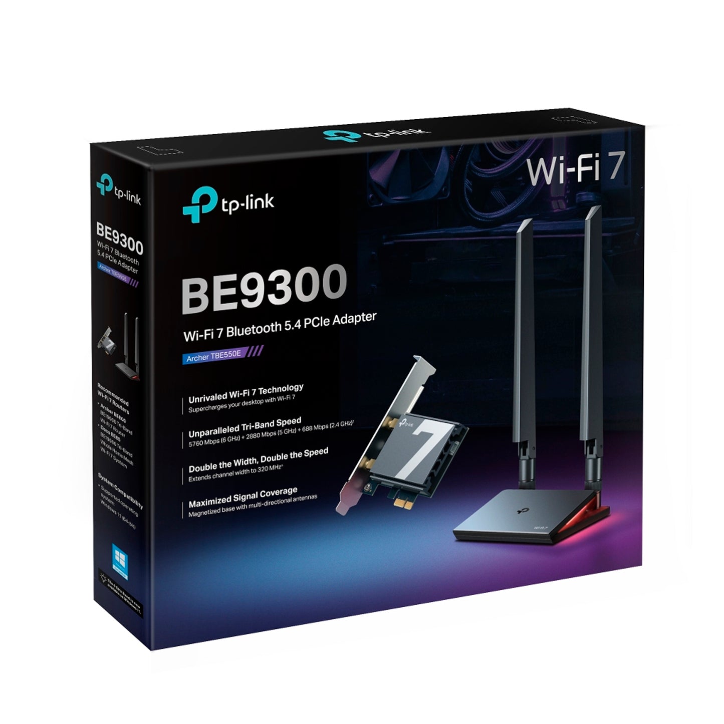 Tarjeta de Red Tp-Link Archer TBE550E Wi-Fi 7 Bluetooth