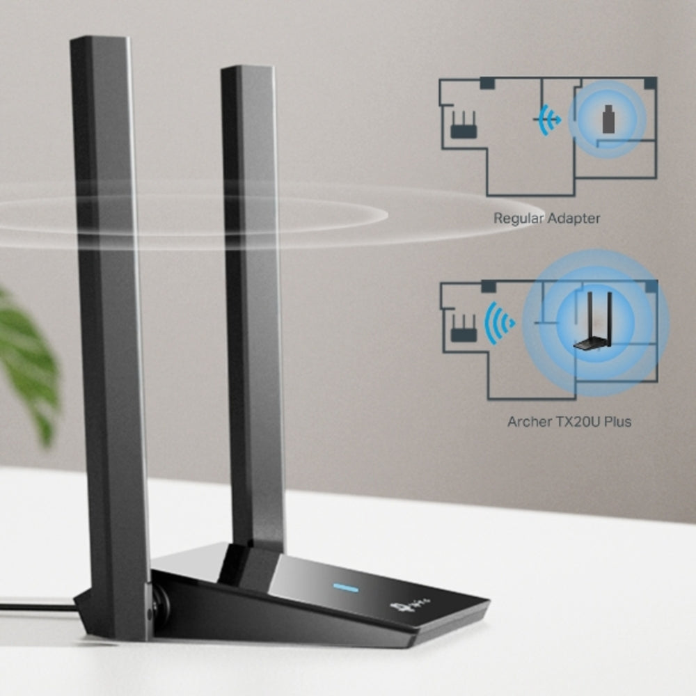 Adaptador Usb 3.0 Tp-link Archer Tx20u Plus Wifi 6 2 Antenas