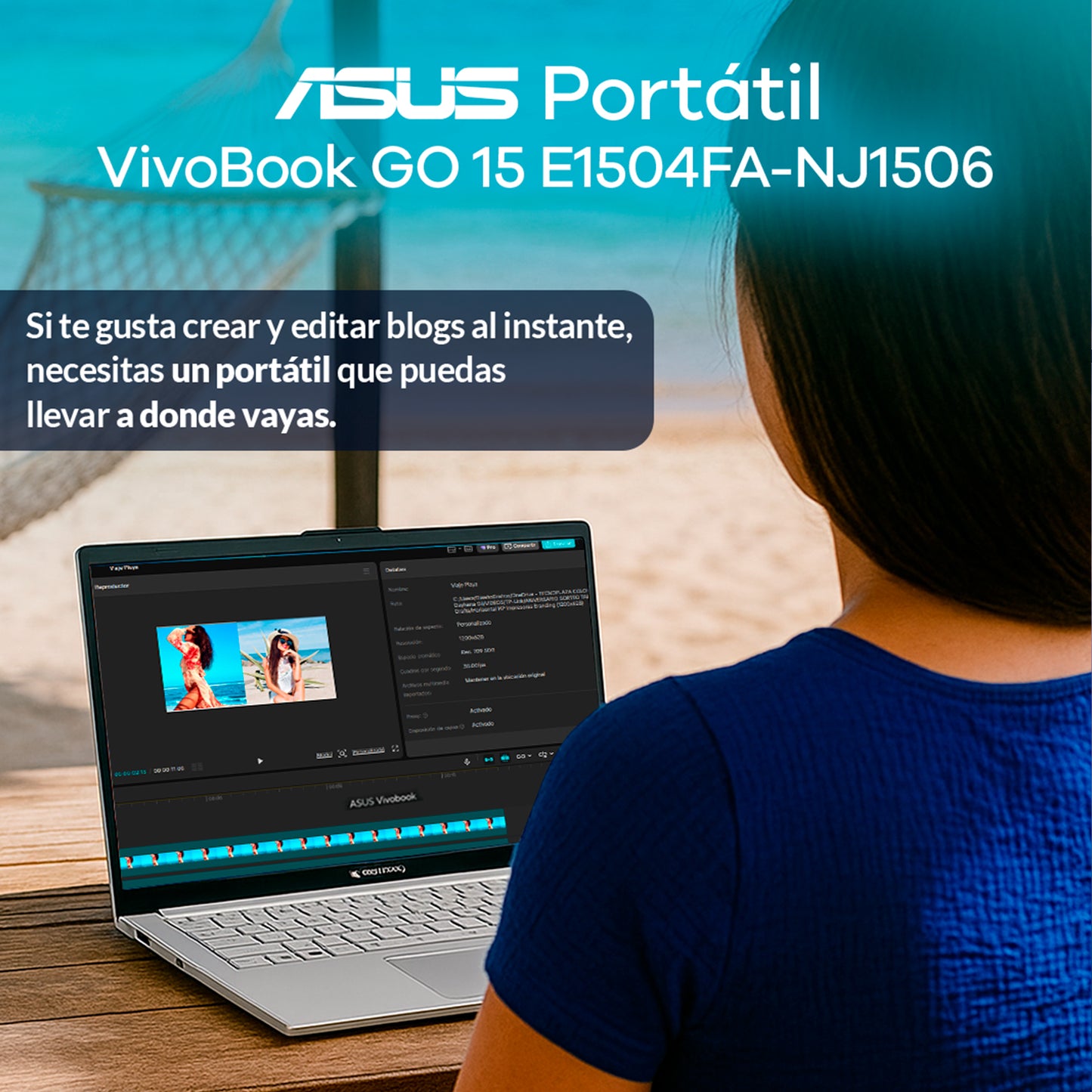 Portátil Asus Vivobook E1504FA Ryzen 5 7520U 16GB 512GB FHD