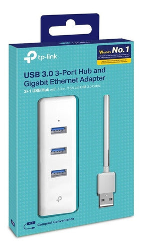 Tp-link, Hub Usb 3.0 2en1: 3 Usb + 1 Ethernet Gigabit, Ue330