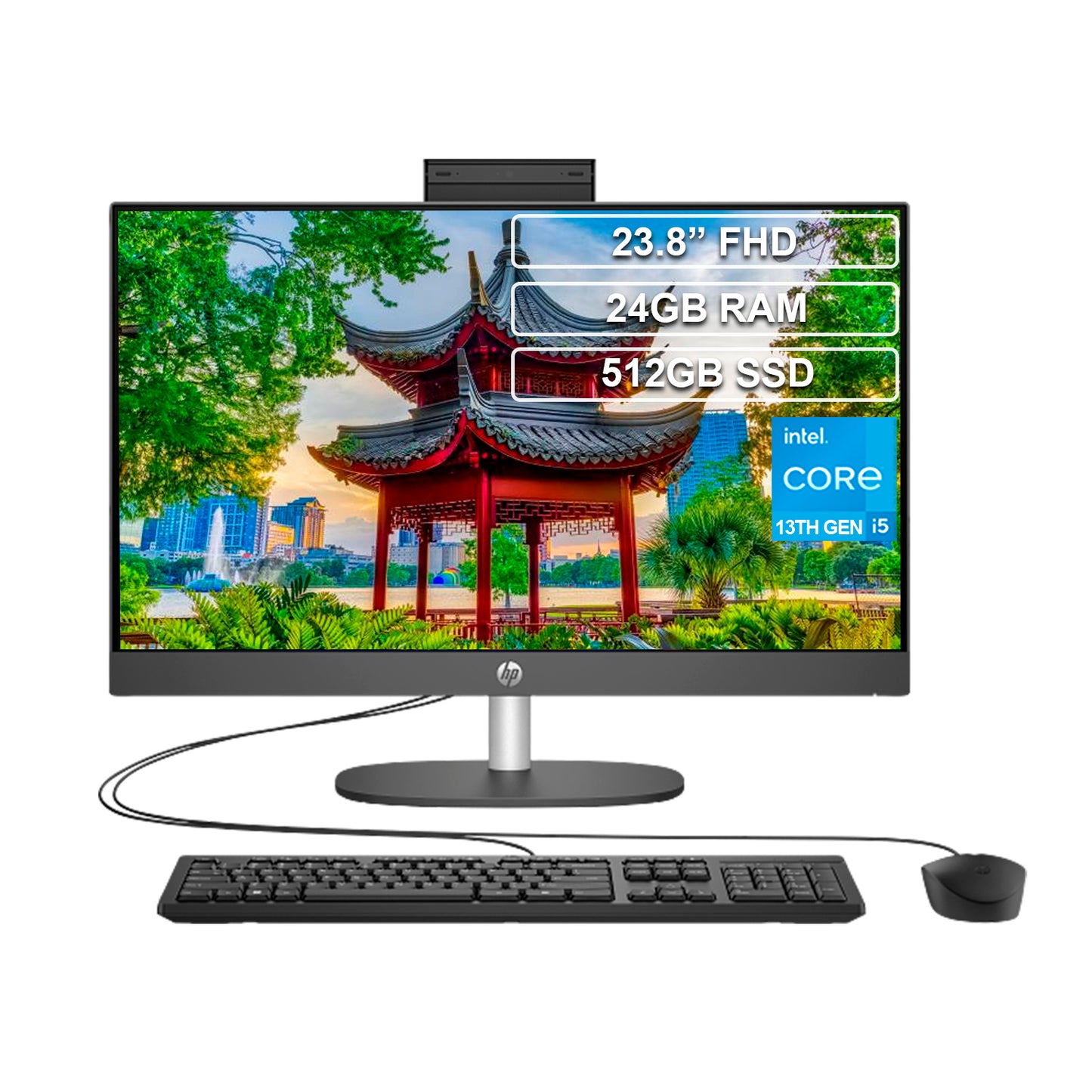 Todo en uno AIO HP Core i5 1334U 24GB 512GB FHD 23.8