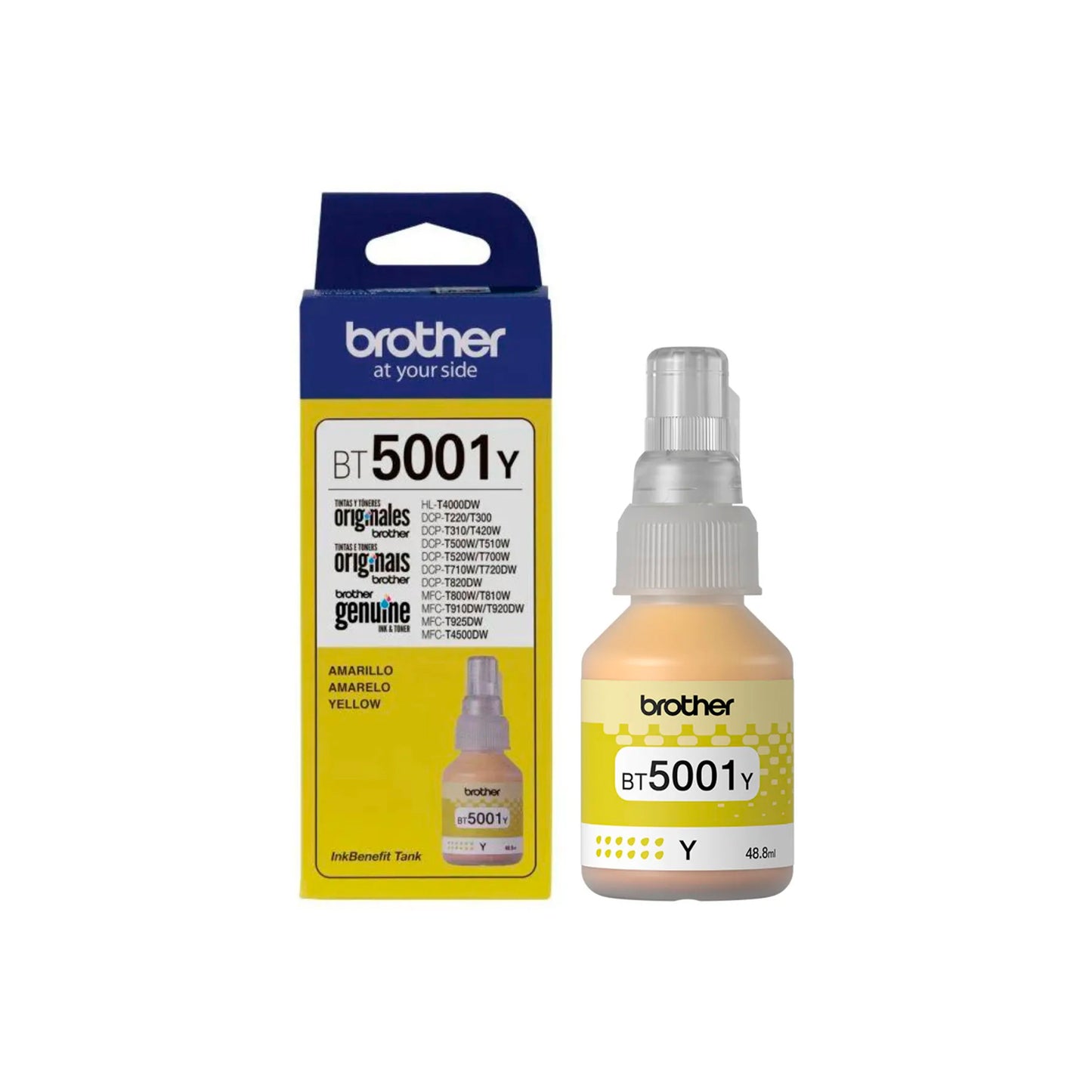 Tinta Brother BT5001Y 48 ml - Amarillo