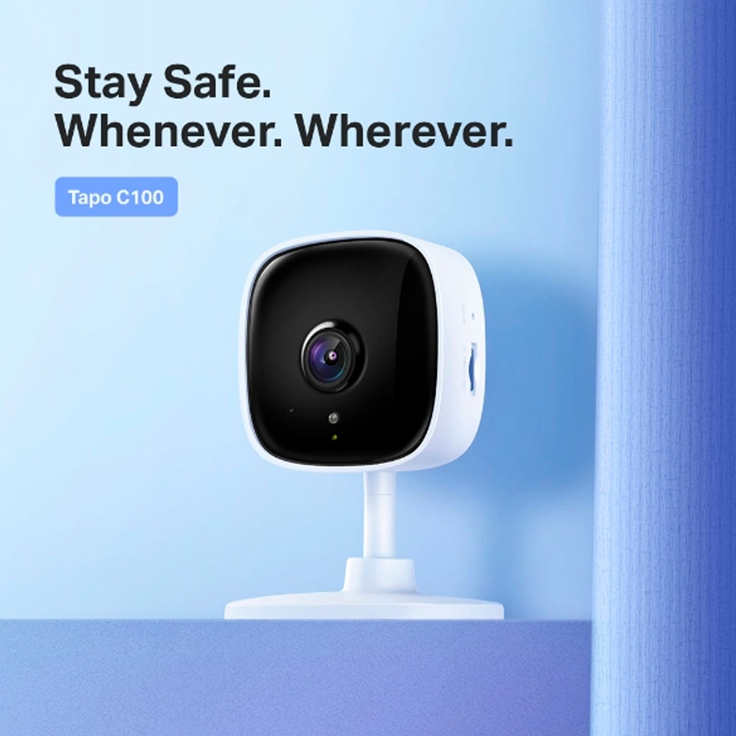 Cámara De Seguridad Tapo C100 Wi-fi Audio Tp-Link + SD 64GB