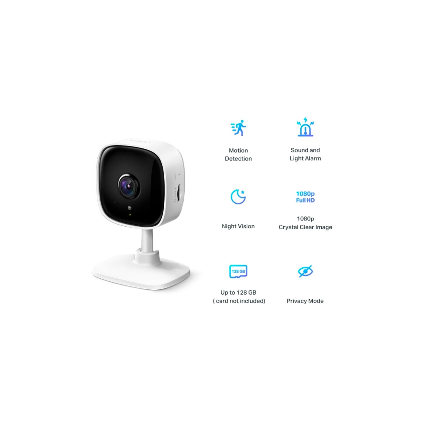 Cámara De Seguridad Tapo C100 Wi-fi Audio Tp-Link + SD 64GB