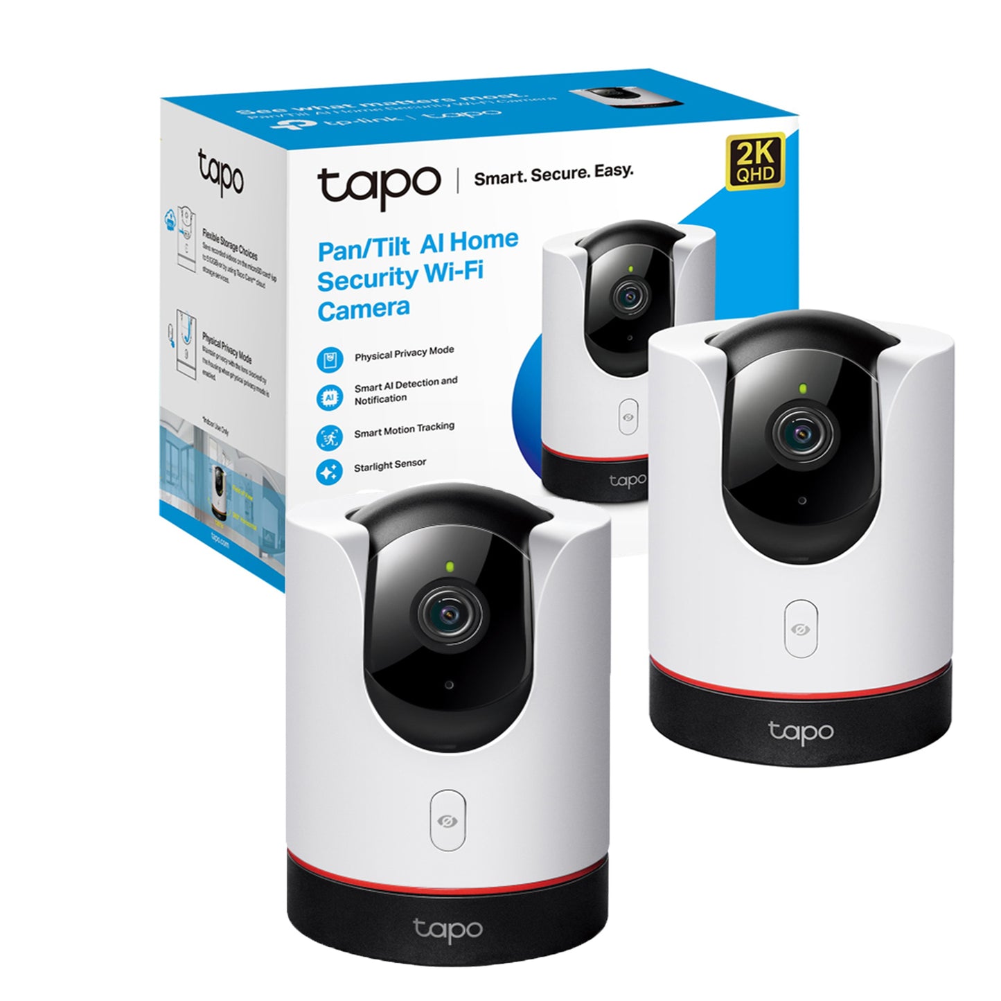 Tapo C225 Camara De Seguridad Tp-link x 2 Unidades 360° 2k
