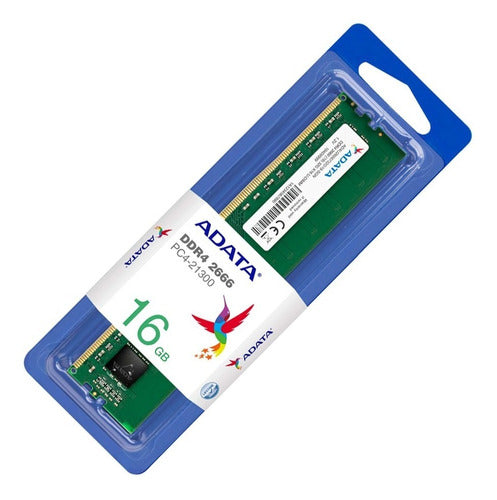 Memoria Ram 16gb Para Pc Ddr4 2666 Adata U-dimm Pc De Torre