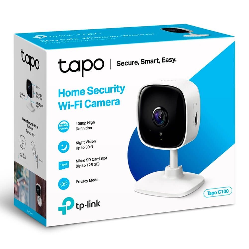 Tapo C100 Cámara De Seguridad Wi-fi Full Hd Audio Microfono