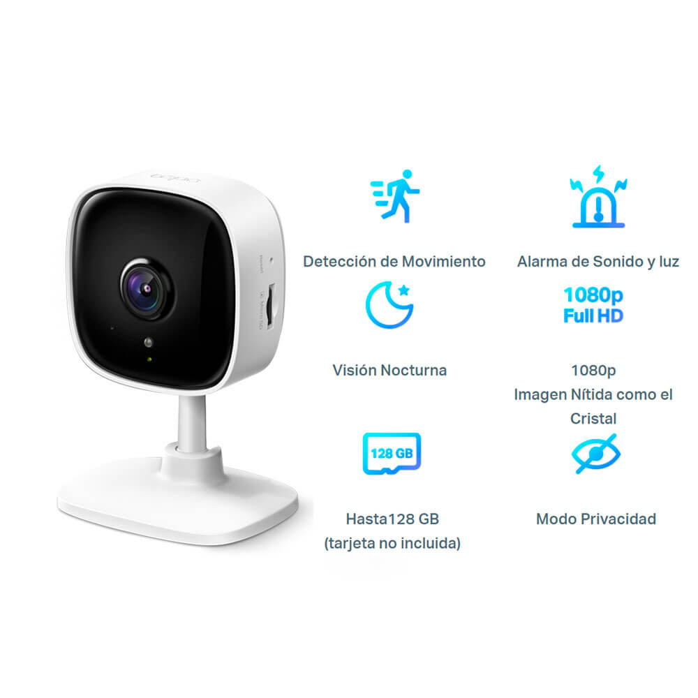 Tapo C100 Cámara De Seguridad Wi-fi Full Hd Audio Microfono