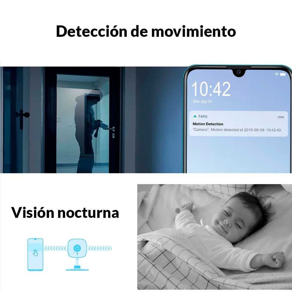 Tapo C100 Cámara De Seguridad Wi-fi Full Hd Audio Microfono